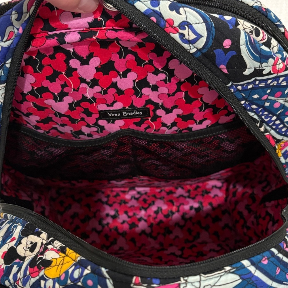 Vera Bradley Disney Paisley Mickey Mouse Backpack - Black and Pink - Picture 7 of 9